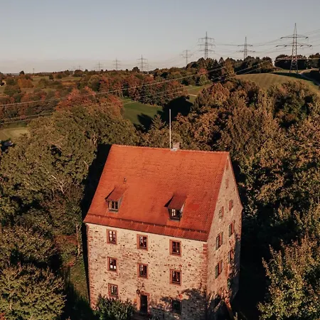 アパート Burgappartement - Herrenhaus Ein Platz Im Gruenen ヴィースロッホ